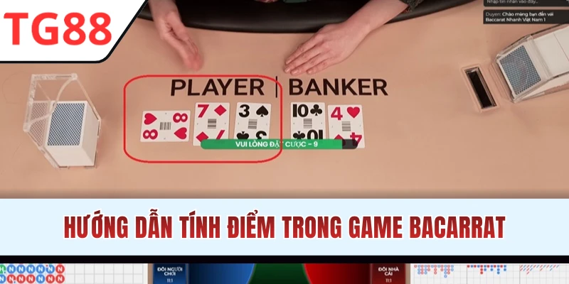 Chi tiết cách tính điểm trong Bacarrat TG88